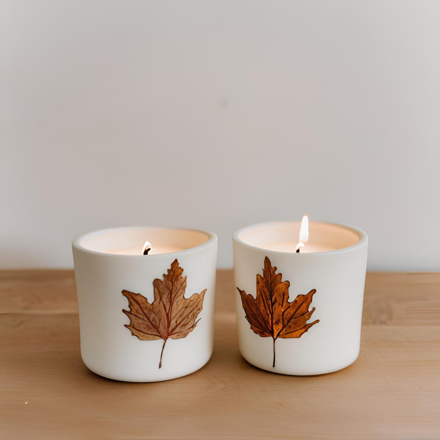 Bougeoirs Coniques Grasslands Road Falling Leaves - Lot De 2 - Métal - Neufs Avec étiquettes
